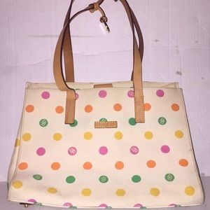 Dooney & Bourke polka’ dotted shoulder tote